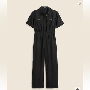 JCrew black Linen Jumpsuit